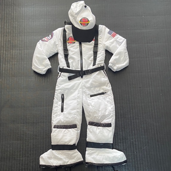 Kids' 5T Space Explorer Costume with hat & shoe covers - Picture 1 of 10